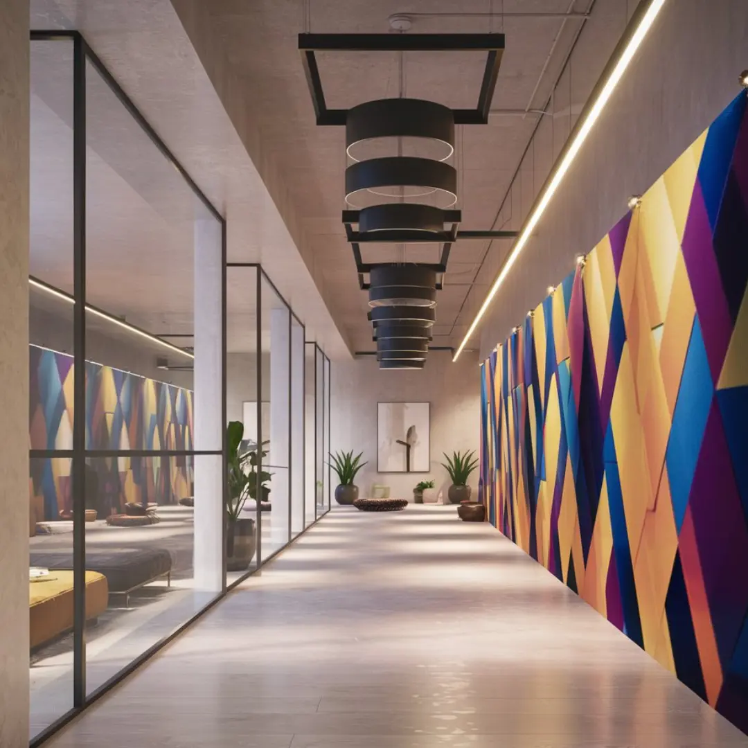 Acoustic Stretch Fabric Wall Track System In KSA
